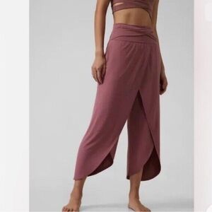 Athleta Mauve Wide Leg Pants